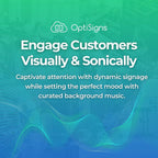 OptiSigns OptiKiosk 10 - Countertop Digital Signage Kiosk, 10.1" HD Touchscreen Display with Wi-Fi, Ethernet & Bluetooth, Software, Optional Background Music