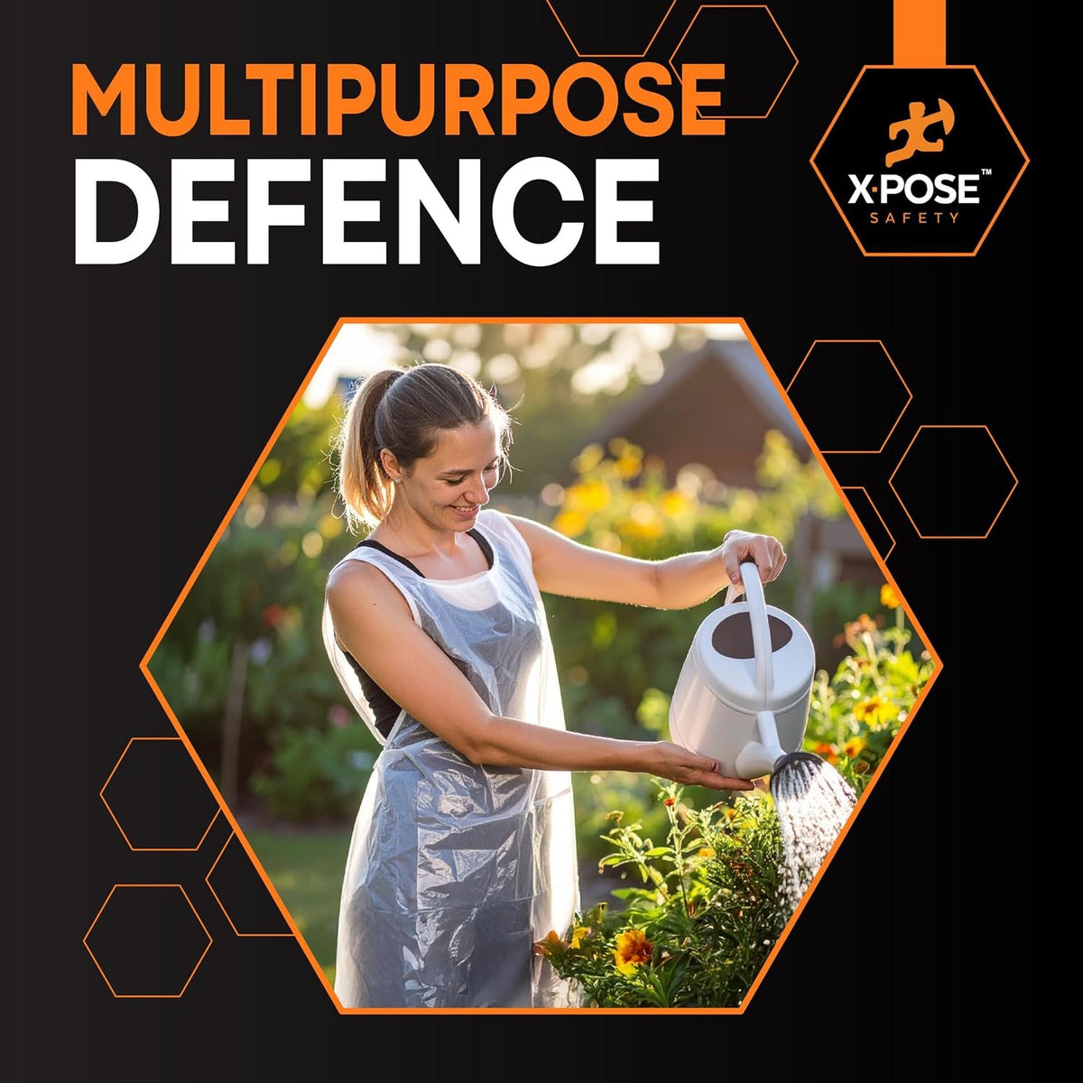 Xpose Safety Plastic Disposable Aprons for Cooking Individually Packaged Durable 1 Mil Waterproof Polyethylene 24" x 48"