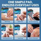 Alcohol Wipes for Injections - 100 Sterile Alcohol Prep Pads, Large Swabs