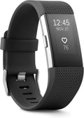 Fitbit Charge 2 Heart Rate + Fitness Wristband, Black, Large (US Version), 1 Count