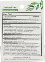Quantum Health Canker Care+ Oral Gel Pain Reliever, Natural Pain Relief Ingredients Including Menthol, Mint, & Castor Oil, 9.7 mL