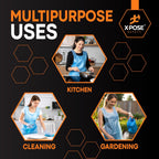 Xpose Safety 1000 Pack Blue Plastic Disposable Bulk Aprons, Individually Wrapped Waterproof Polyethylene Aprons for Cooking, Food Prep & Cleaning, 1 Mil Plastic, 24" x 48"