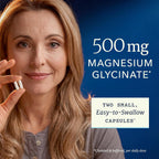 Magnesium Glycinate 500mg, High Absorption, Sleep & Relaxation Support | Bone Heart Health & Muscle Support for Women and Men, Chelated Mag Glycinate, Magnesium Supplement, Non-GMO, 120 Capsules