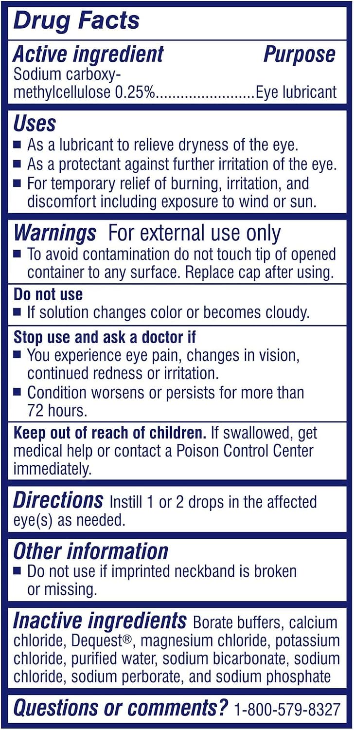 TheraTears Dry Eye Drops, Lubricating, 1 Fl Oz | Lubricating Eye Drops for Dry Eyes, Immediate Long Lasting Relief