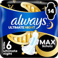 Always Sanitary Pads 14 pieces