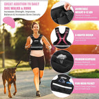 Adjustable Weighted Vest Women, 6-12 Lb Ruck Vest with 6 Ironsand weights
