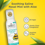 Zarbee's Soothing Saline Nasal Mist with Aloe, 3 fl oz | For Ages 0+ Months, Saline Spray, Clears Out & Moisturizes Noses, Loosens Mucus, Clears Nasal Passageways, Drug-Free