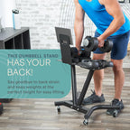 Lifepro Adjustable Dumbbell Stand Weight Stand for Dumbbells Home Gym