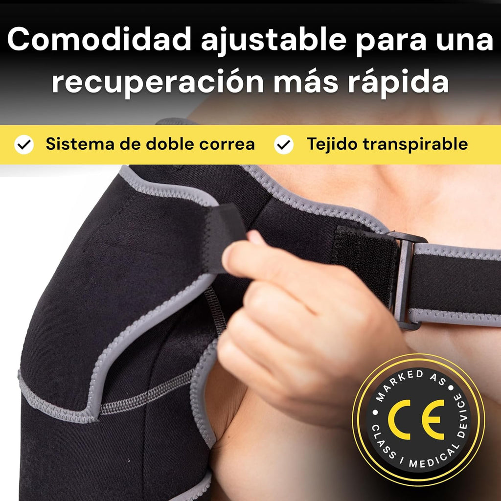 BraceUP Orthopedic Shoulder Pad, Adjustable Shoulder Pad – Support with Ice Bag Pocket Breathable Neoprene Shoulder Support for Men/Women