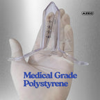 AZEC Disposable Anal Dilator Half-Cut Design I Polystyrene Medical Grade Plastic I ETO sterilised I Set of (1)