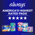 Always Ultra Thin Size 5 Extra Heavy Overnight Pads with Wings Unscented, 34Count, (Pack of 34)