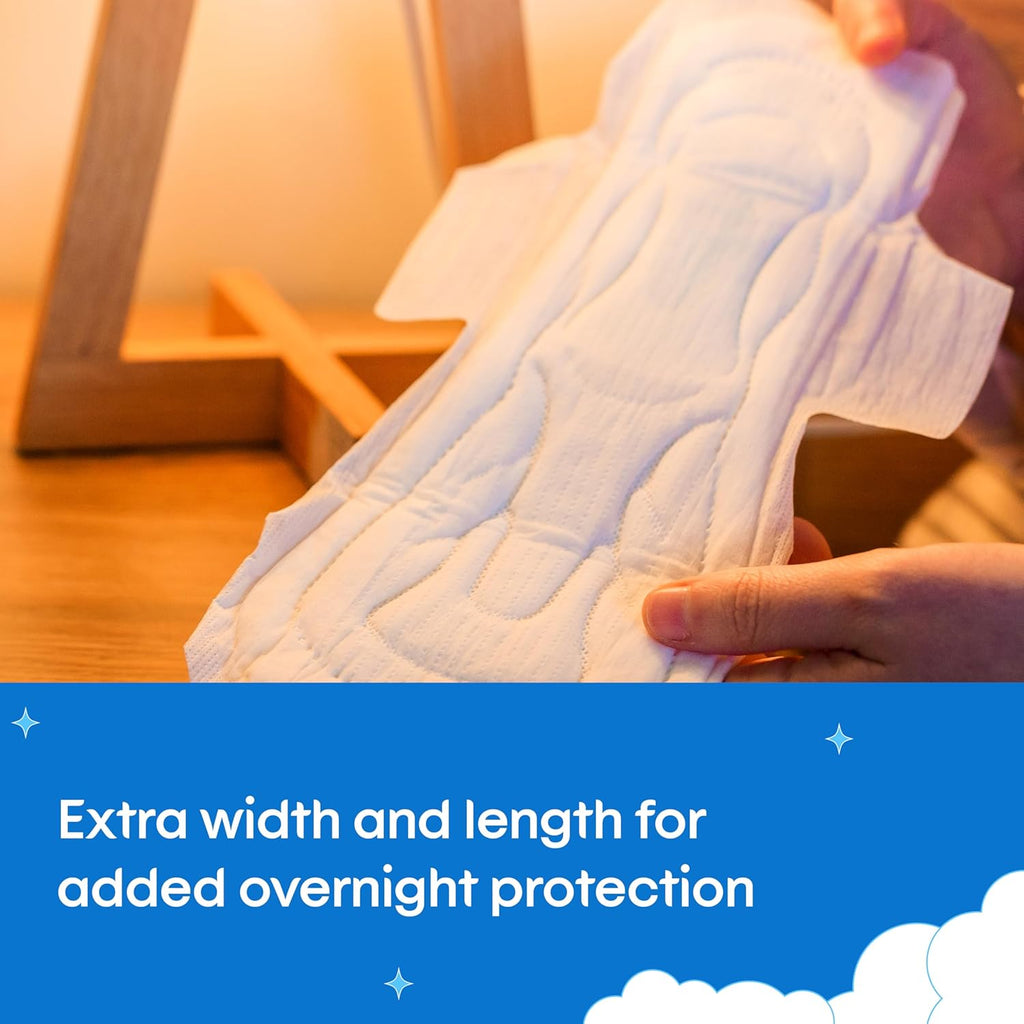 U BY KOTEX Ultrathins Overnight Pads with Wings 40 Count (4 x 10 Pack) - Packaging May Vary