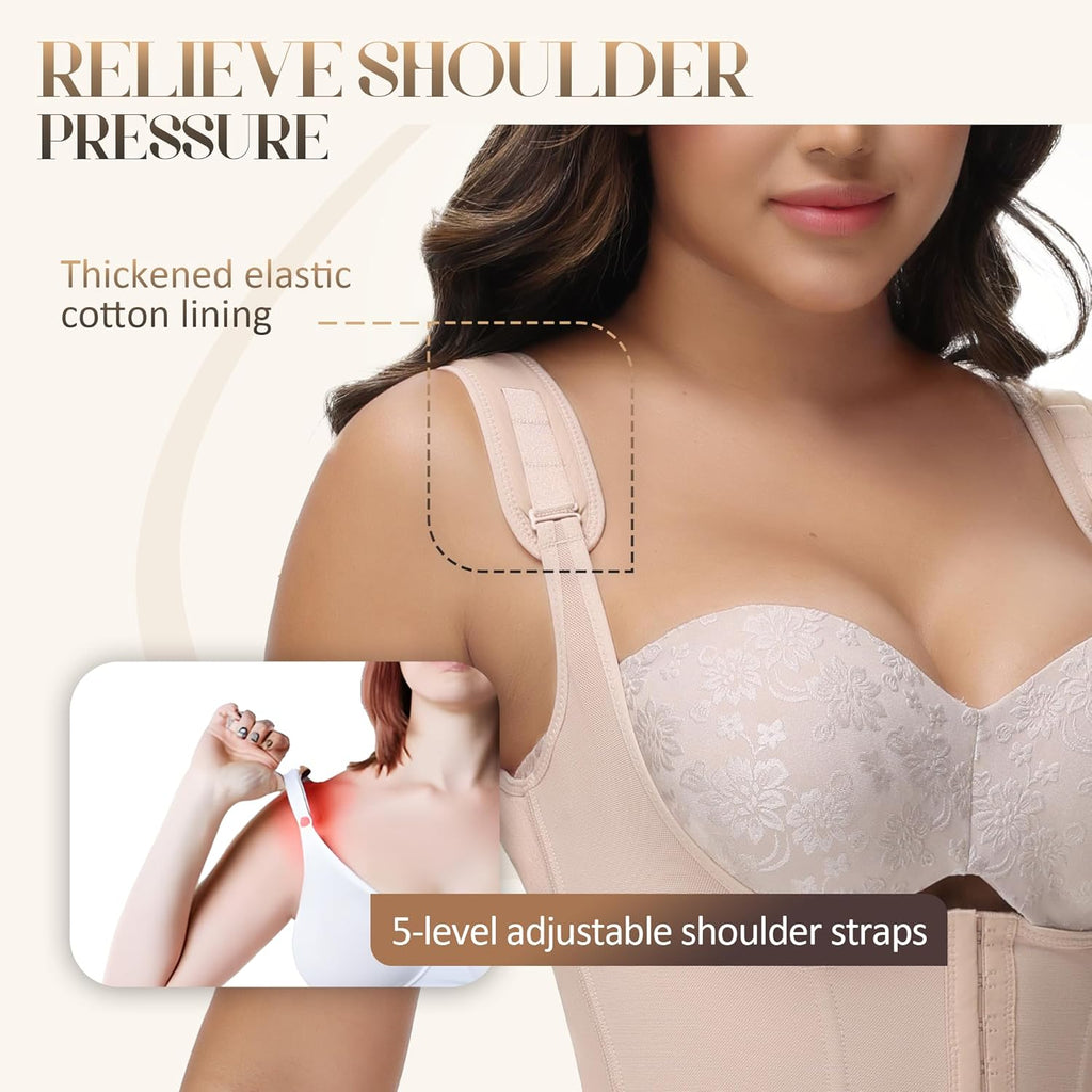 M MYODRESS Fajas Colombianas Moldeadoras Faja Body Shaper Tummy Control Shapewear for Women Post Surgery Compression Garment