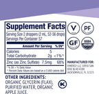 VIMERGY Liquid Zinc 7.5mg, Organic Immune Support, 115 mL, 57 Servings | Supports Resilient Immune Health*, Nourishes Healthy Bones and muscles*, Promotes Healthy Hair, Skin, and Nails*, Vegan"