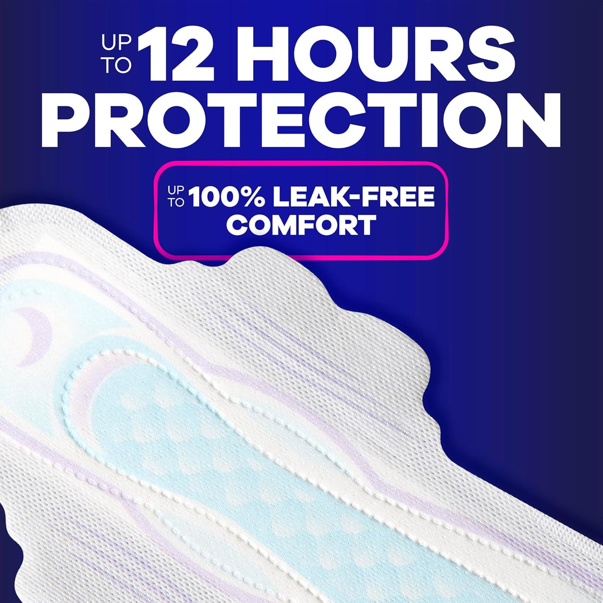 Always Ultra Thin Size 5 Extra Heavy Overnight Pads with Wings Unscented, 34Count, (Pack of 34)
