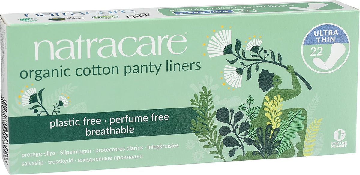 Natracare Ultra Thin Organic Cotton Panty Liner, 22 Liners