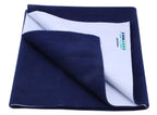 Reusable Underpad Washable Incontinence Bed Pad Overnight Sheet (NAVYBLUE, Medium (70cm x 100cm))