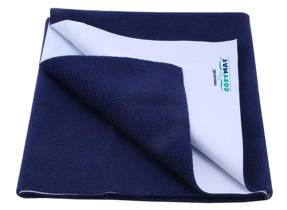 Reusable Underpad Washable Incontinence Bed Pad Overnight Sheet (NAVYBLUE, Medium (70cm x 100cm))