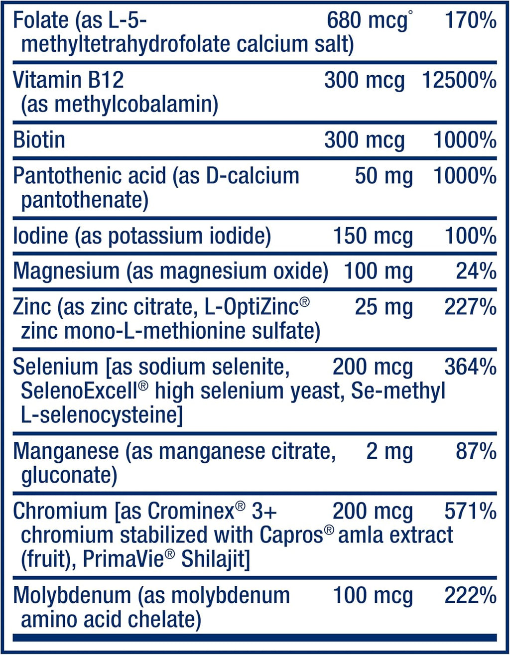 Life Extension One-Per-Day Multivitamin – Packed with Over 25 Vitamins, Minerals & Plant Extracts, Quercetin, 5-MTHF Folate & More – 1-Daily, Non-GMO, Gluten-Free – 60 Tablets