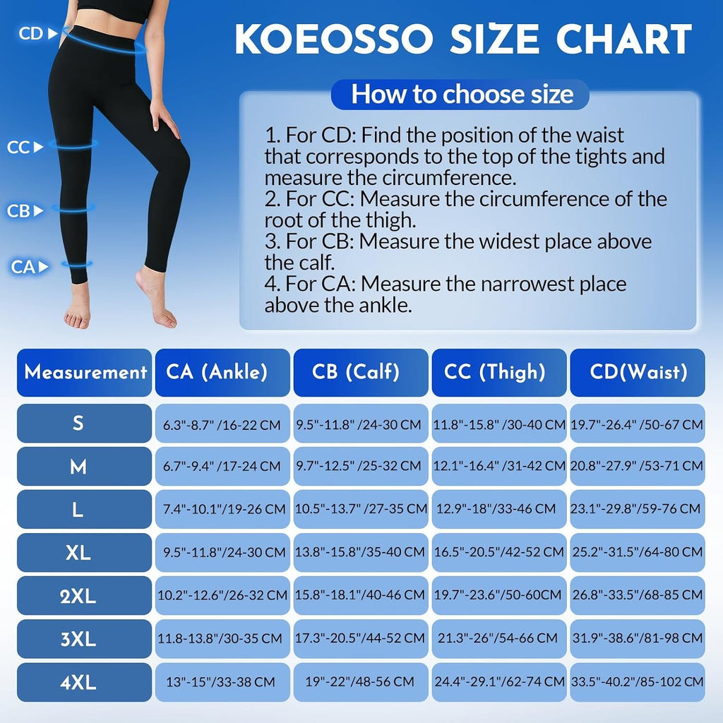 Medical Compression Leggings 20-30mmHg Graduated Support Pantyhose