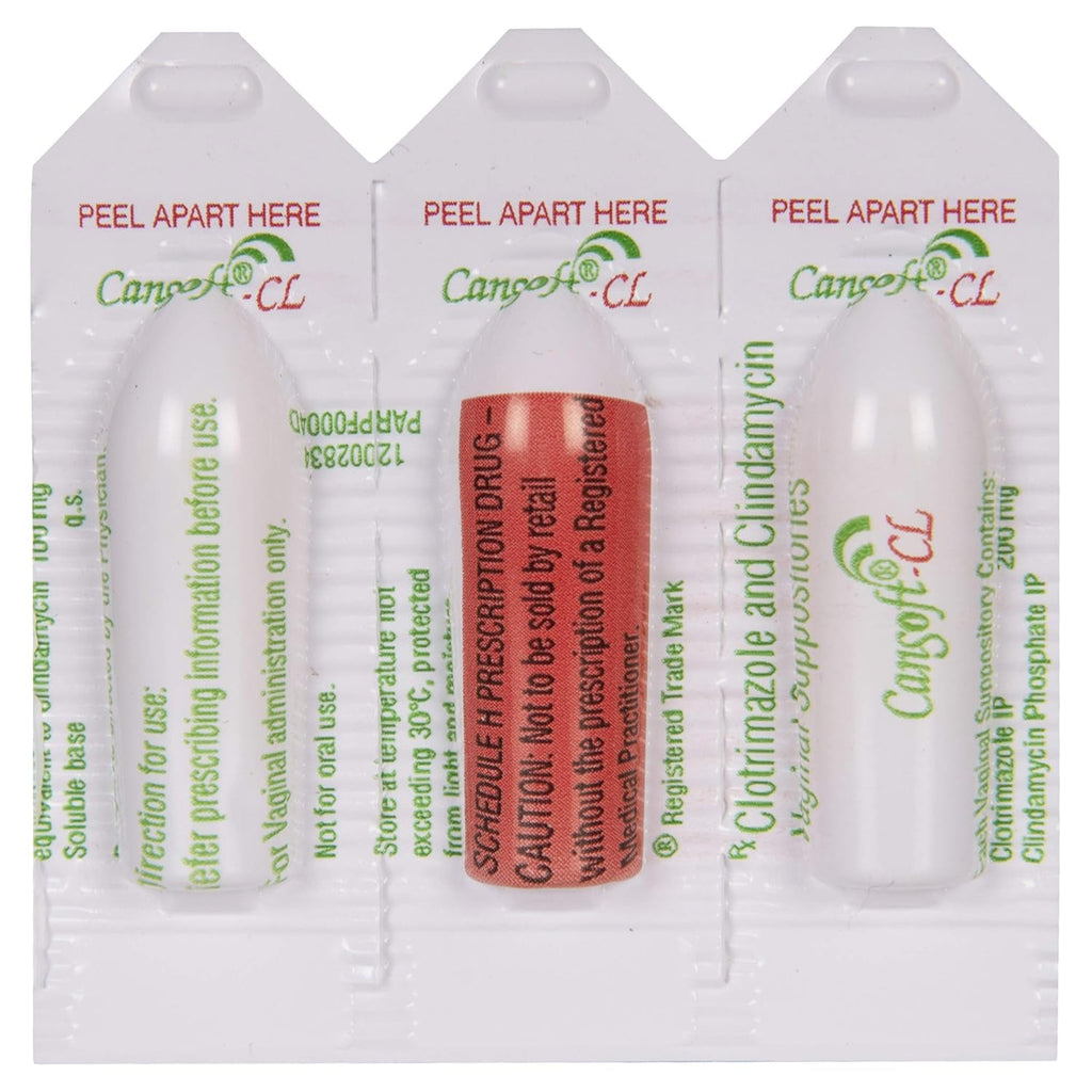 Cansoft CL - Strip of 3 Vaginal Suppositories