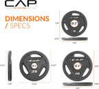 CAP Barbell 2-Inch Olympic Cast Iron Plate Weight Set | 75-285 lbs | Multiple Options