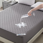 BEDLORE Waterproof Queen Size Mattress Protector, Deep Pocket Fit, Washable | Soft Noiseless Breathable Bed Mattress Cover Pad, Fits 6-18 Inch Deep Mattresses, Ideal for Home, Bedroom, Hotel, Gray