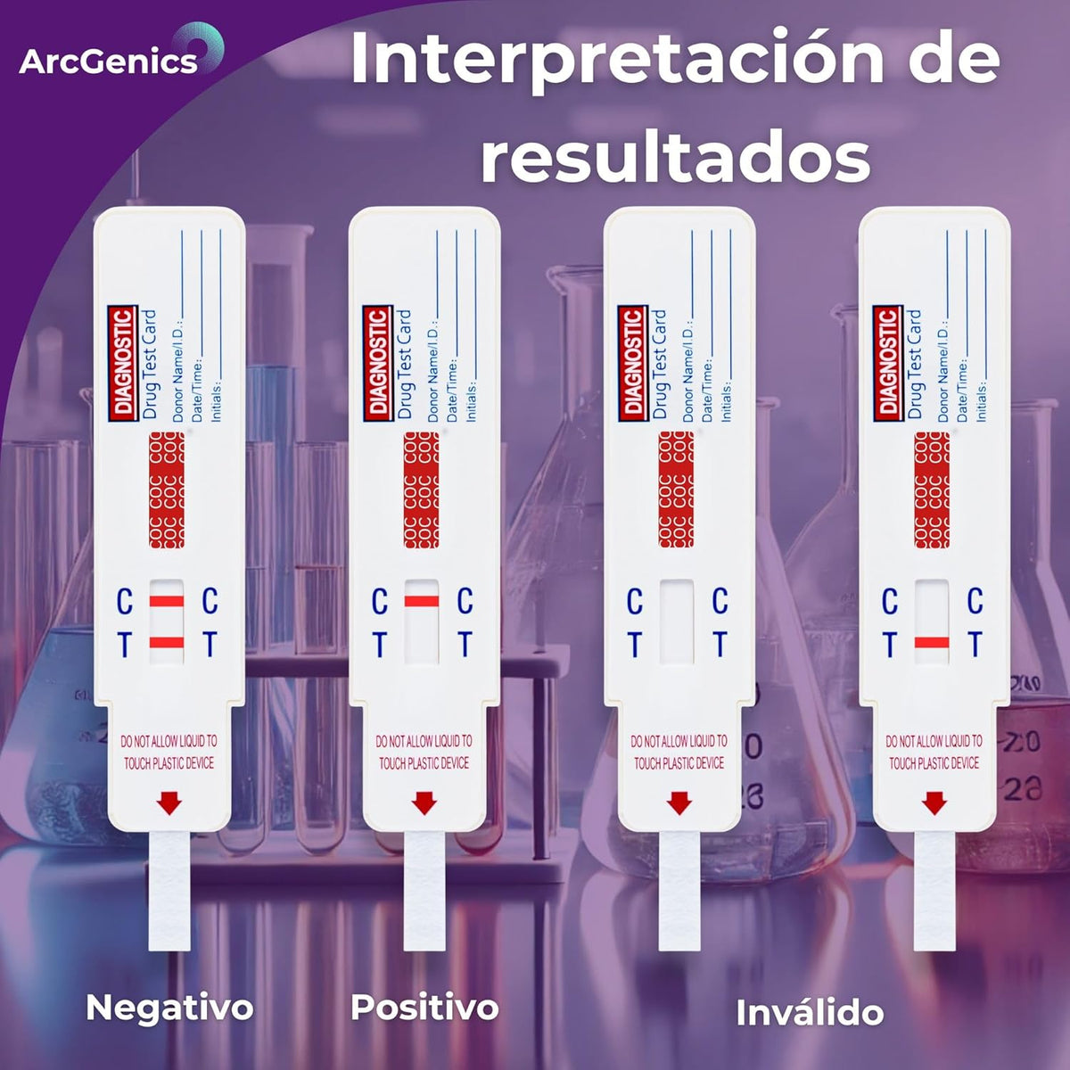 10 Cocaine Surface Drug Test Swabs, Detects Cocaine Residues on Phones, Banks & Tools, Quick Clean & Immersion Test, Fast Results