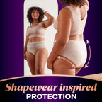 Always Discreet Boutique Incontinence & Postpartum Underwear for Women, Disposable, Maximum Protection, Large, 18 Count