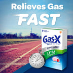 Gas-X Extra Strength Chewable Tablets, Gas Relief, Cherry, 72 Count | Simethicone 125mg Extra Strength Chewable Tablets, Fast Gas and Bloating Relief, GLP-1 Support