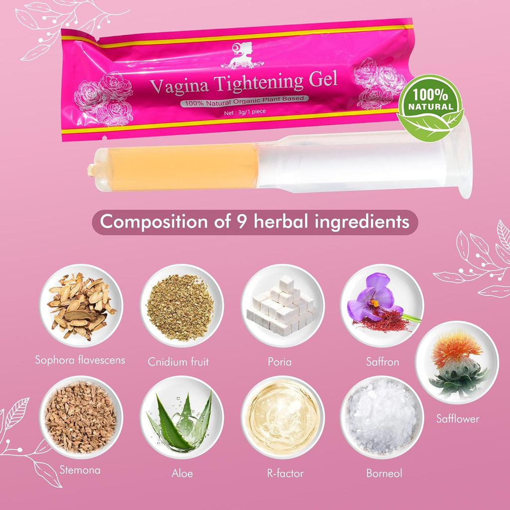 VagiTite Med+ Premium Vaginal Tightening Gel - Gentle Firming & Rejuvenating Feminine Care Cream | Best Formula for Women's Health & Elasticity Support (4+1 Pack)