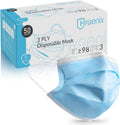 FDA Cleared ASTM Level 3 Procedure Face Masks, Made in USA, ?98% Filtration, Fluid Resistant, 3-Ply Ear Loop, 50 Pack