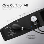 CUG Manual Blood Pressure Cuff, Accurate Measurement (Black)