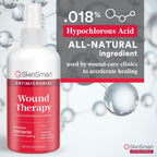 SkinSmart Antimicrobial Wound Therapy, Hypochlorous Acid Spray, 8 oz | Removes Bacteria in Wounds to Accelerate Healing, Medical Grade Natural Wound Cleanser, Safe for Kids, Adults and Seniors