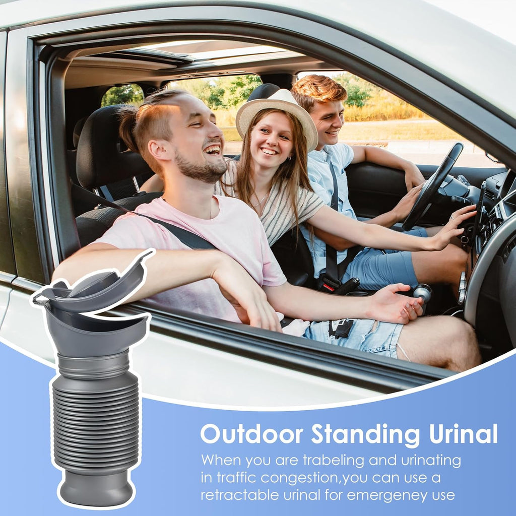 Emergency Urinal, 750ml Portable Reusable Urine Bottle, Emergency Retractable, Universal for Men, Women and Children, Outdoor Emergency Travel