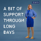 JOBST Relief 15-20 mmHg Knee High Graduated Compression Stockings - Regular Band, Closed Toe