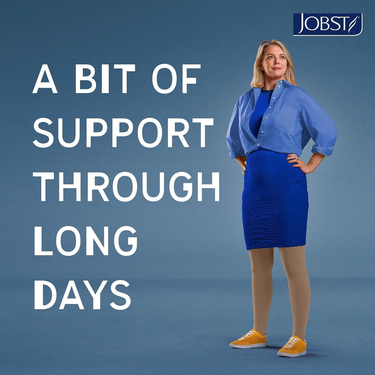JOBST Relief 15-20 mmHg Knee High Graduated Compression Stockings - Regular Band, Closed Toe