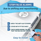 Lunderg Large Wireless Bed Alarm System for Elderly & Fall Prevention | Alerts Caregivers When They Get Up. Extra Coverage For Restless Sleepers. Great For Dementia Care & Safety. US Company.
