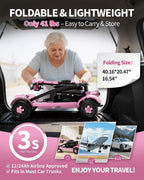 Lightweight Mobility Scooters for Seniors&Adults, Foldable 4 Wheel Scooter