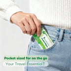 Mini Wet Wipes Travel Size with Aloe Vera, Unscented Moisturizing Pocket Wipes for Sensitive Skin, 99% Water Hypoallergenic Wipes Travel Essentials, 144 Count (24 Packs of 6)