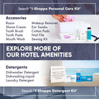 Terra Pure Hotel Toiletries, Shampoo & Conditioner Amenity Set, 150-Piece | Travel Size Guest Amenities, Hospitality Supplies, Hotels, Resorts, hotel room essentials, guest bathroom supplies, motels