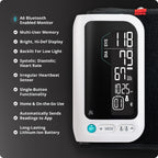 Greater Goods Bluetooth Blood Pressure Monitor with Automatic Upper Arm Cuff, App-Enabled for iOS and Android