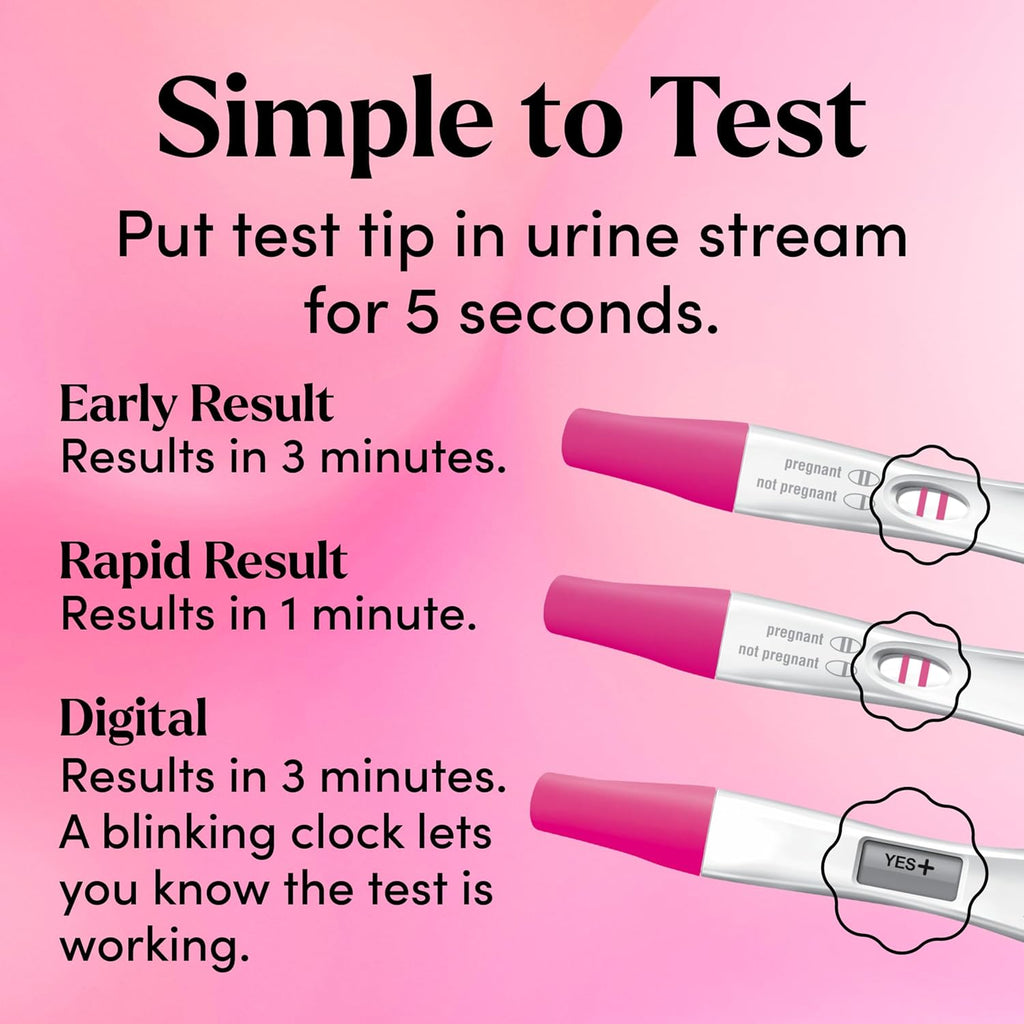First Response Triple Check Pregnancy Test 3 ct. | Early Result Test, Digital Pregnancy Test, Rapid Result Test, Over 99% Accurate