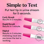 First Response Triple Check Pregnancy Test 3 ct. | Early Result Test, Digital Pregnancy Test, Rapid Result Test, Over 99% Accurate