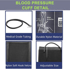 Replacement Extra Large Cuff for Omron BP Monitors 22-52CM Big Arm - Adjustable XL Blood Pressure Cuff, Includes 6 Universal Interface, Blood Pressure Monitors Large Cuff Compatible