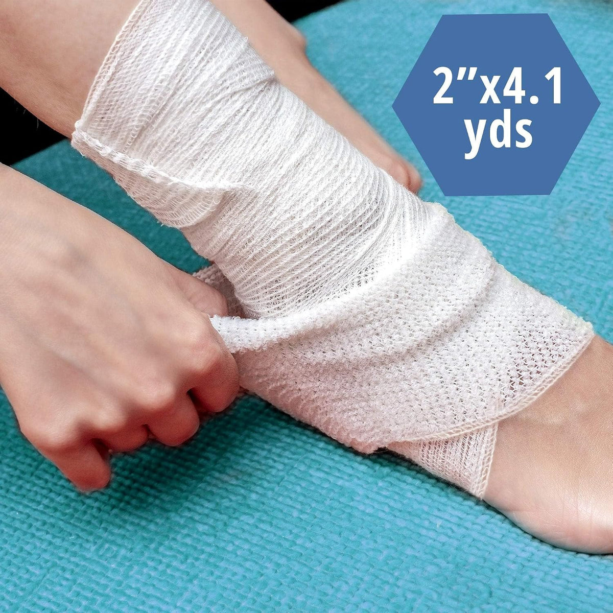 MED PRIDE Sterile Conforming Stretch Gauze Bandage,Latex-Free,2 in x 4.1 yd