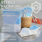 CareStock Abdominal Pads 8x10 in [48-Pack] Sterile ABD Pads, Extra Absorbent, Individually Wrapped, Wound Care First Aid, 24 Count, Pack of 2