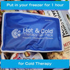 Roscoe Medical Gel Soft Flexible Ice Packs for Injuries, Reusable Freezer Hot and Cold Pack, Cold Compress & Cooling Gel Pad for Shoulder, Hip, Leg, Arm, Ankle & Foot Injury, 7.5 x 11 Inches, Medium