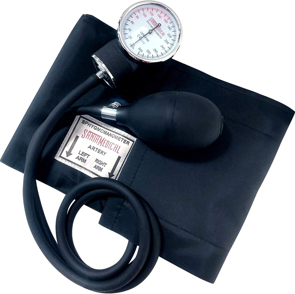 Santamedical Manual Blood Pressure Cuff - Adult Aneroid Sphygmomanometer
