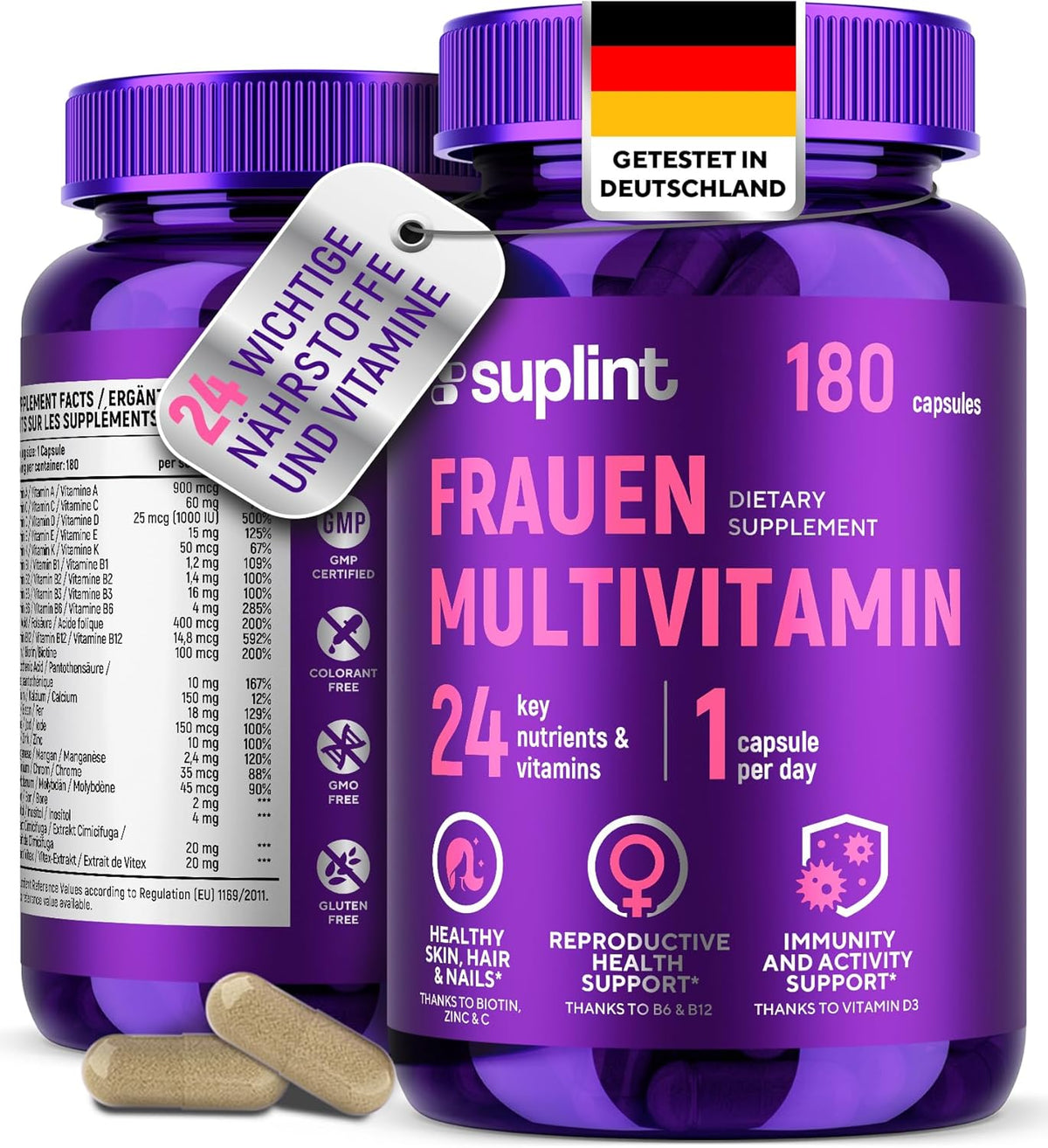 Multivitamin- Dietary Supplements 180 capsules